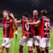 Alexis Saelemaekers, Gonçalo Ramos, Adrien Rabiot and Davide Bartesaghi of AC Milan