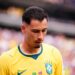 Gabriel Martinelli of Brazil looks on during the FIFA World Cup 2026 Round Of 16 match between Brazil and Norway at New York New Jersey Stadium on July 05, 2026 in East Rutherford, New Jersey. (Photo by Jose Breton/Pics Action/NurPhoto via Getty Images)