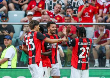 Davide Bartesaghi Samuel Chukwueze and Gonçalo Ramos of AC Milan بارتيساغي راموس تشوكويزي