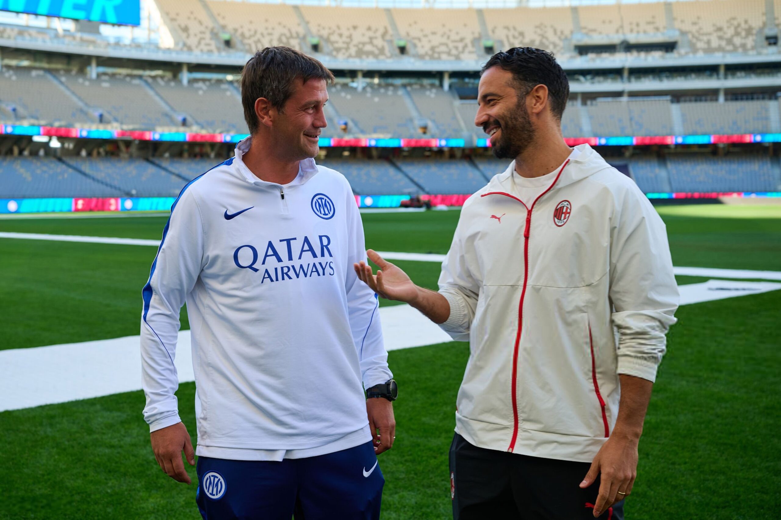 Ruben Amorim and Cristian Chivu