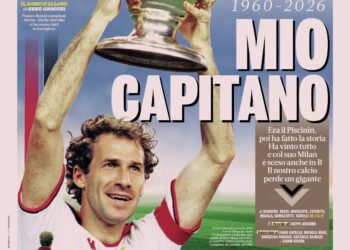 Gazzetta dello Sport on Baresi: “My Captain”