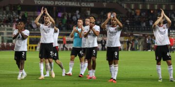 AC Milan players celebrate ميلان
