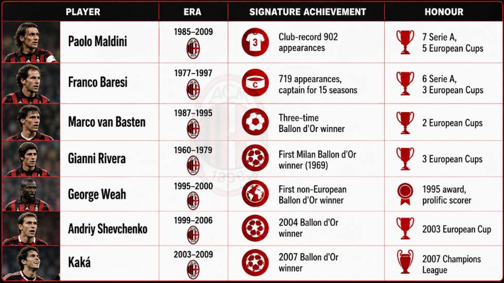 AC Milan players records