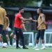 Ruben Amorim and Diego Moreira of AC Milan أموريم موريرا ميلان