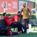 Omari Hutchinson and Ruben Amorim of AC Milan