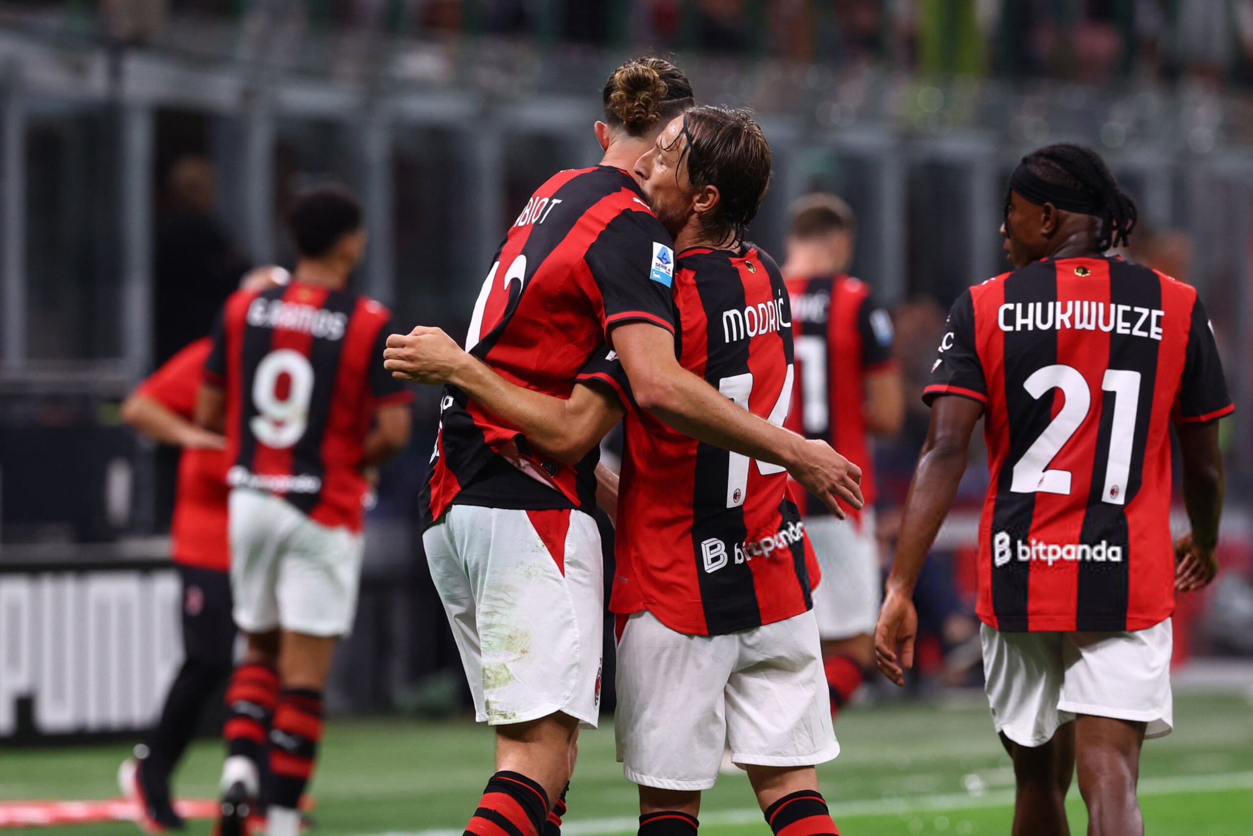 Adrien Rabiot Luka Modric Samuel Chukwueze AC Milan ميلان رابيو تشوكويزي