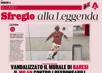 Gazzetta: Franco Baresi’s mural vandalised as Milan moves to identify those responsible