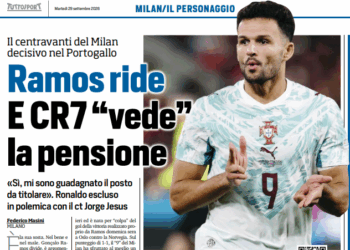 Tuttosport: Gonçalo Ramos scores and Cristiano Ronaldo watches