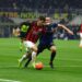 Christian Pulisic of AC Milan and Hakan Calhanoglu of Inter