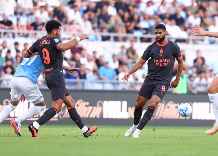 AC Milan's Ruben Loftus Cheek and Goncalo Ramos vs Lazio
