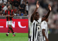 Gonçalo Ramos of AC Milan and Randal Kolo Muani of Juventus