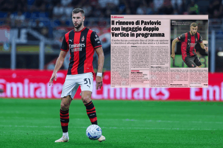 Gazzetta: AC Milan set for Pavlovic renewal talks as salary may double