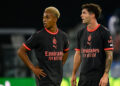 Christian Pulisic and Omari Hutchinson of AC Milan بوليسيك هاتشنسون ميلان
