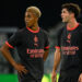 Christian Pulisic and Omari Hutchinson of AC Milan بوليسيك هاتشنسون ميلان