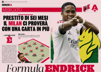 Gazzetta: AC Milan target Endrick on six-month loan as Cardinale–Roc Nation ties could facilitate deal
