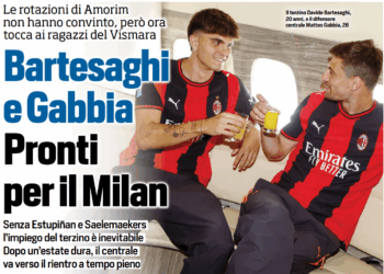 Tuttosport: Milan duo Gabbia and Bartesaghi ready for their chance as Amorim set to rotate the squad
