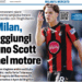 Tuttosport: AC Milan keen on Alex Scott, with Yasin Ayari seen as an alternative