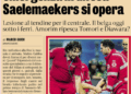 Gazzetta: Gabbia to return in 2027: Milan’s defensive emergency – Saelemaekers to undergo surgery