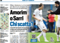 AC Milan Atalanta Tuttosport article Amorim vs Sarri