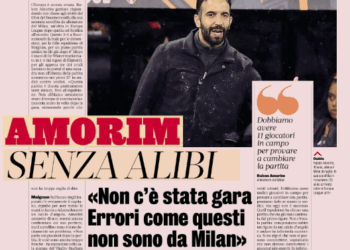 Gazzetta: Bournemouth 3 Milan 0 – Amorim without excuses