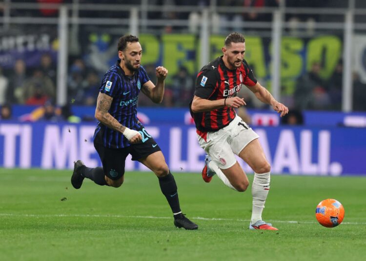 Rabiot Calhanoglu AC Milan Inter رابيو تشالهانوغلو ميلان إنتر