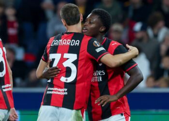 Francesco Camarda and Alphadjo Cisse of AC Milan كاماردا سيسي ميلان