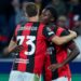 Francesco Camarda and Alphadjo Cisse of AC Milan كاماردا سيسي ميلان