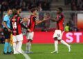 Alphadjo Cisse and Christian Pulisic of AC Milan