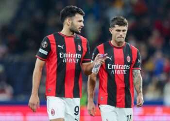 Christian Pulisic and Gonçalo Ramos of AC Milan بوليسيك غونسالو راموس ميلان