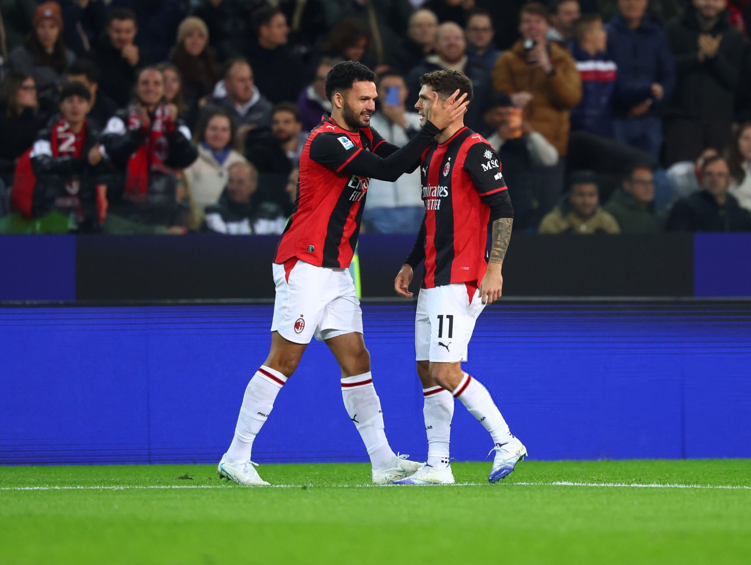 Christian Pulisic and Gonçalo Ramos of AC Milan بوليسيك راموس ميلان