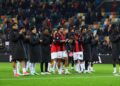 AC Milan players celebrate ميلان