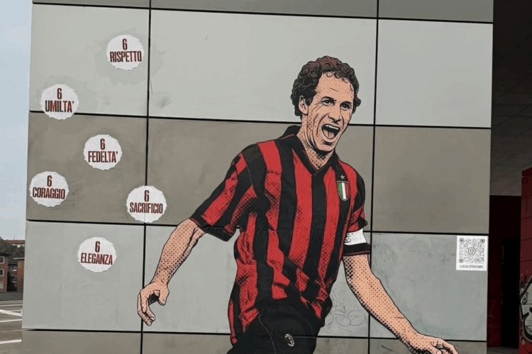 Lucas Street Art on new Baresi mural: “We responded to vandalism with a smile”